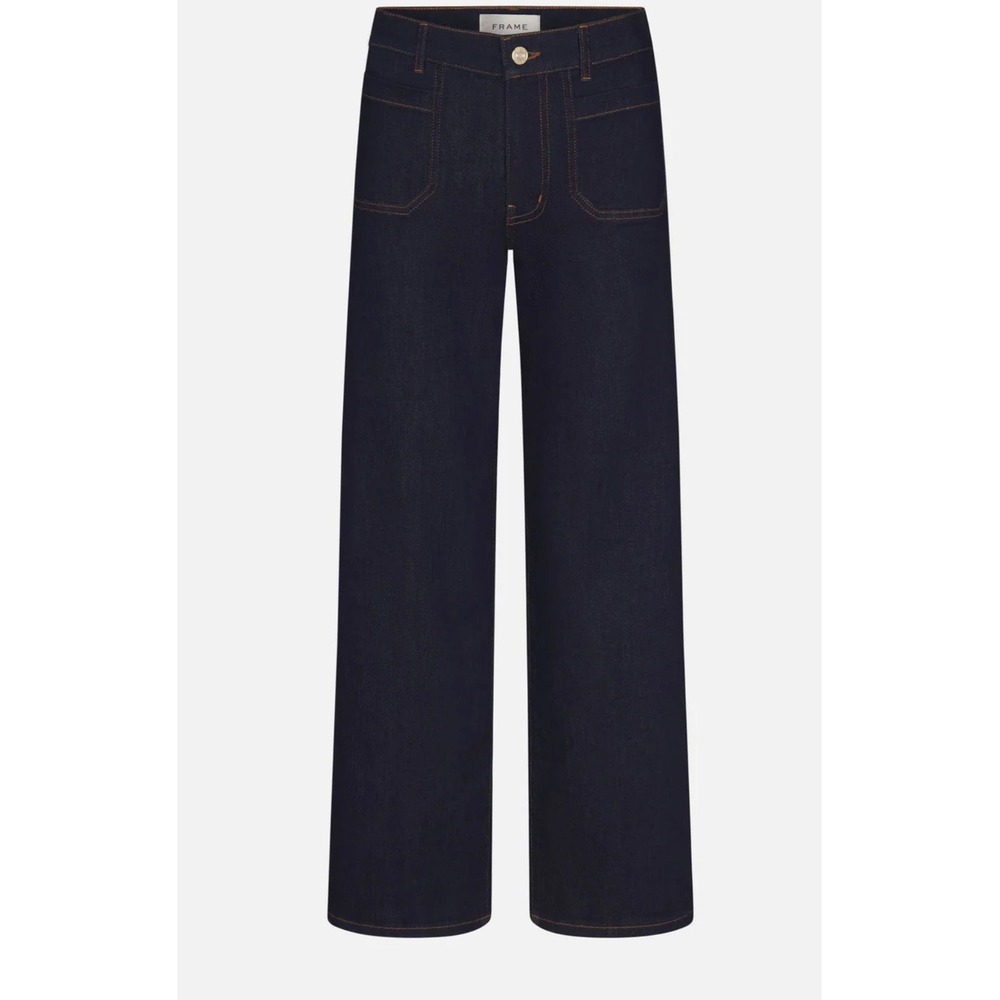 FRAME Le Pixie Slim Palazzo High Rise Wide Leg Jeans Rinse Size 29 LPXSPIP814